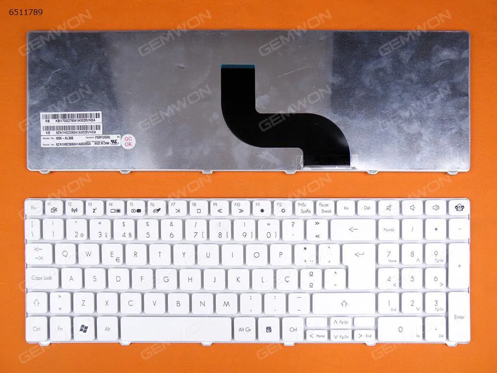 Picture of GATEWAY ID 15.6"/Packard Bell TM81 TM86 TM87 TM89 TM94 TX86/NV50A NV55C WHITE
