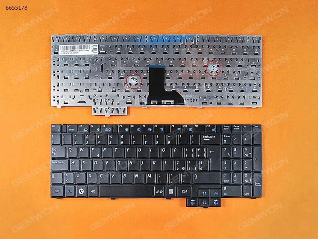 Picture of SAMSUNG R517 R523 R528 R530 P580 R618 R620 BLACK