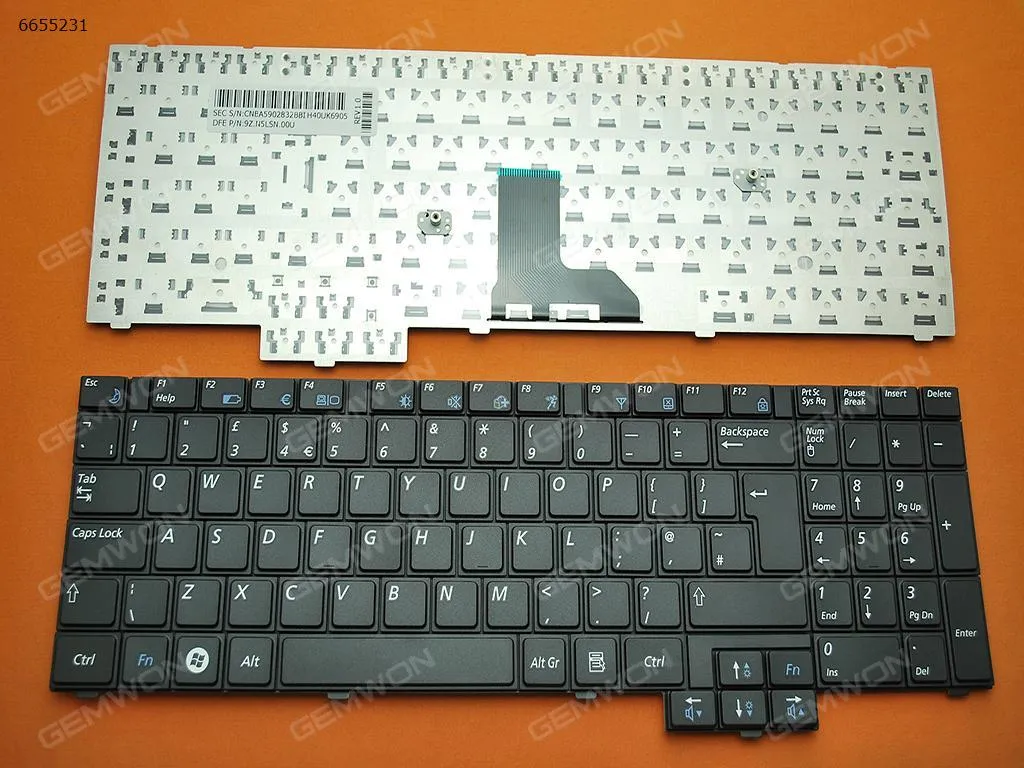 Picture of SAMSUNG R517 R523 R528 R530 P580 R618 R620 BLACK