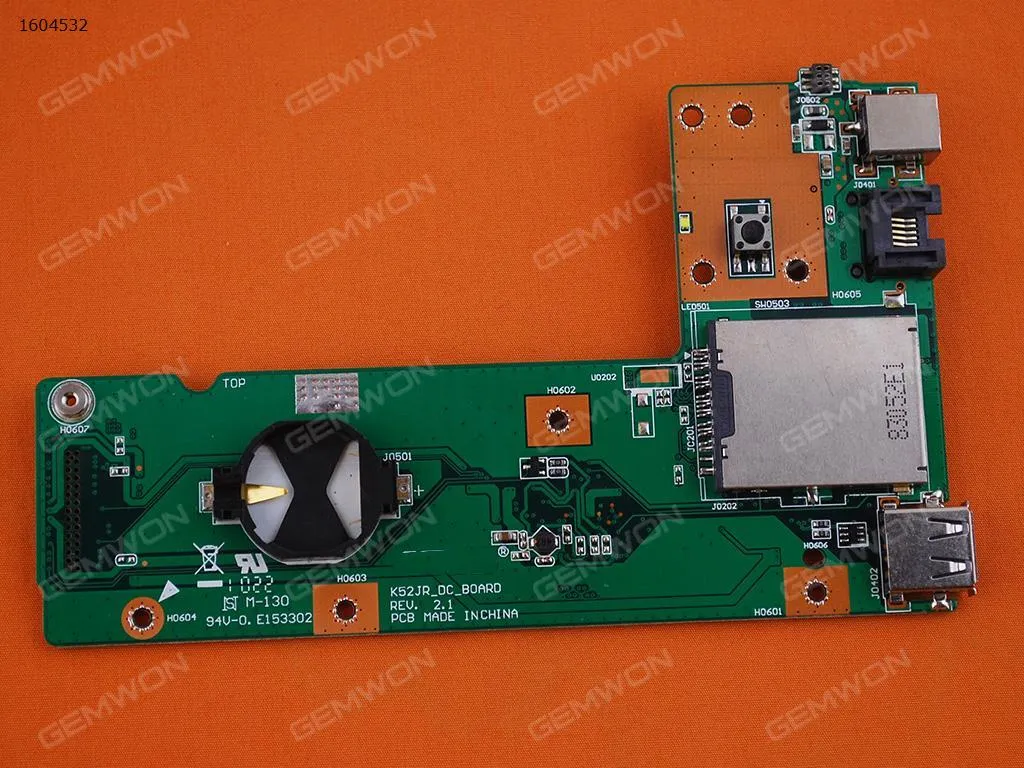 Picture of USB Board For ASUS X52J K52J K52JC K52JK K52JT K52F K52D K52DR