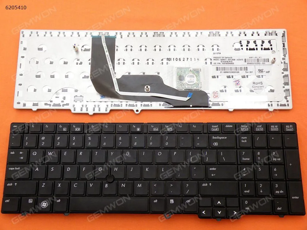 Picture of HP Probook 6540B 6545B 6550B BLACK(With Point stick)