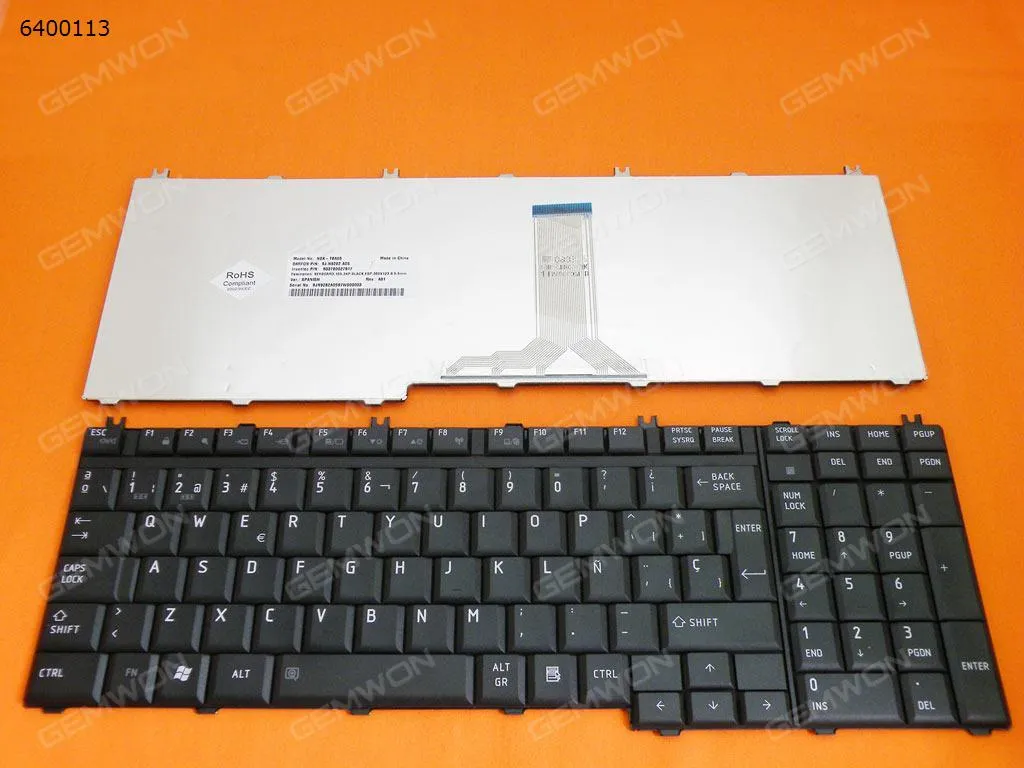 Picture of TOSHIBA P300 L350 L355 L500 Series BLACK