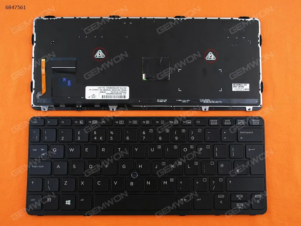 Picture of HP EliteBook 820 G1 BLACK FRAME BLACK (Backlit,with point,Win8)