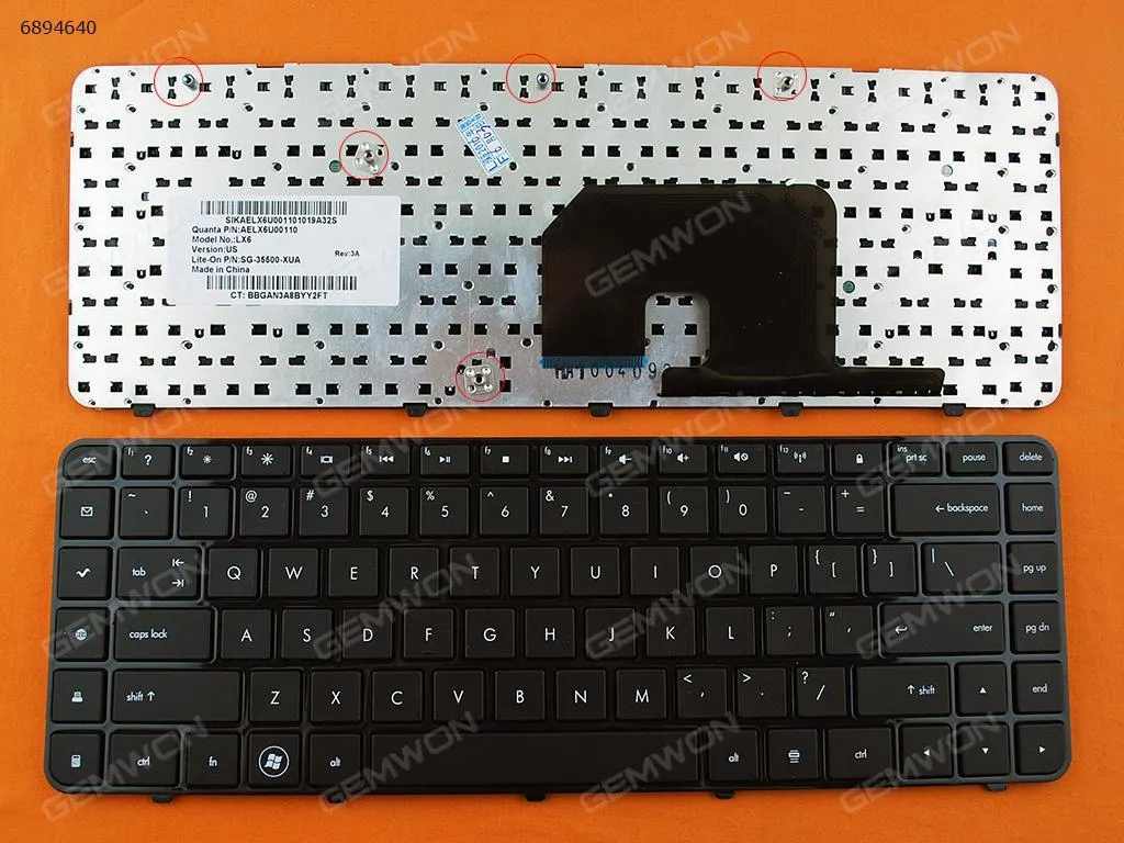 Picture of HP Pavilion DV6-3000 GLOSSY FRAME BLACK
