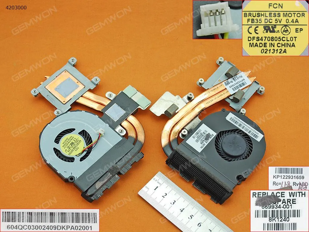 Picture of HP DM4-3000(Heatsink)