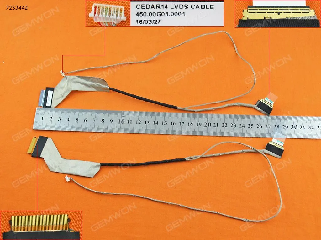 Picture of DELL Inspiron 3442 3446  3441 3443 Motherboard Interface 40Pin,LCD Screen Interface 30Pin