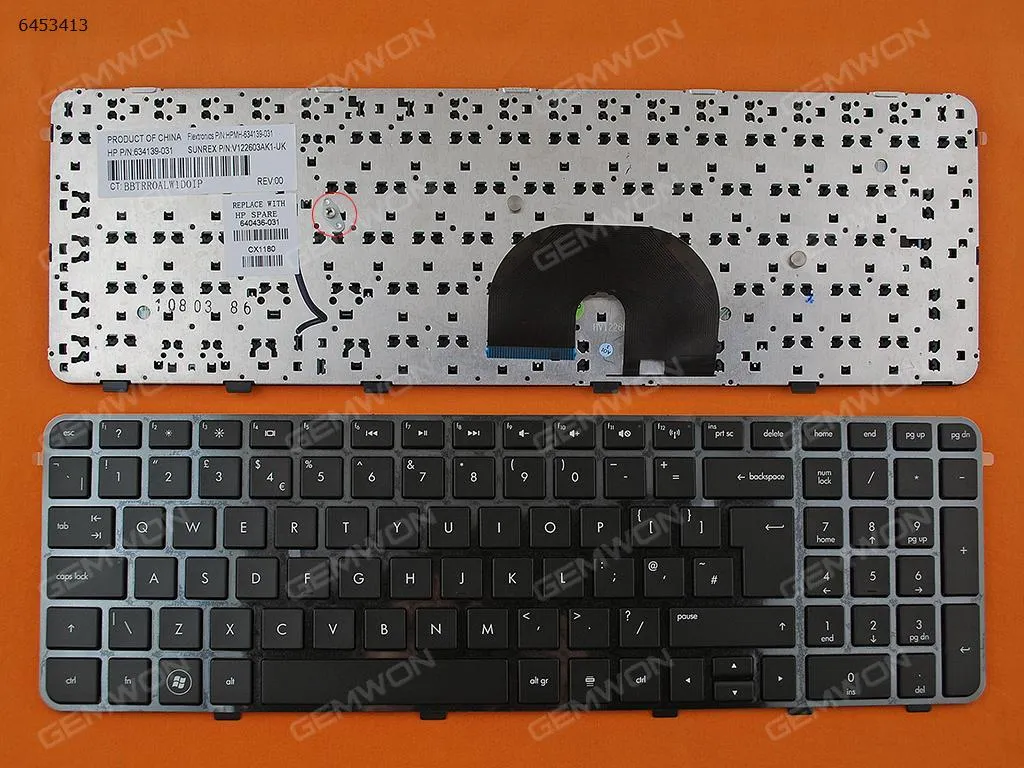 Picture of HP DV6-6000 GLOSSY FRAME BLACK(Reprint)