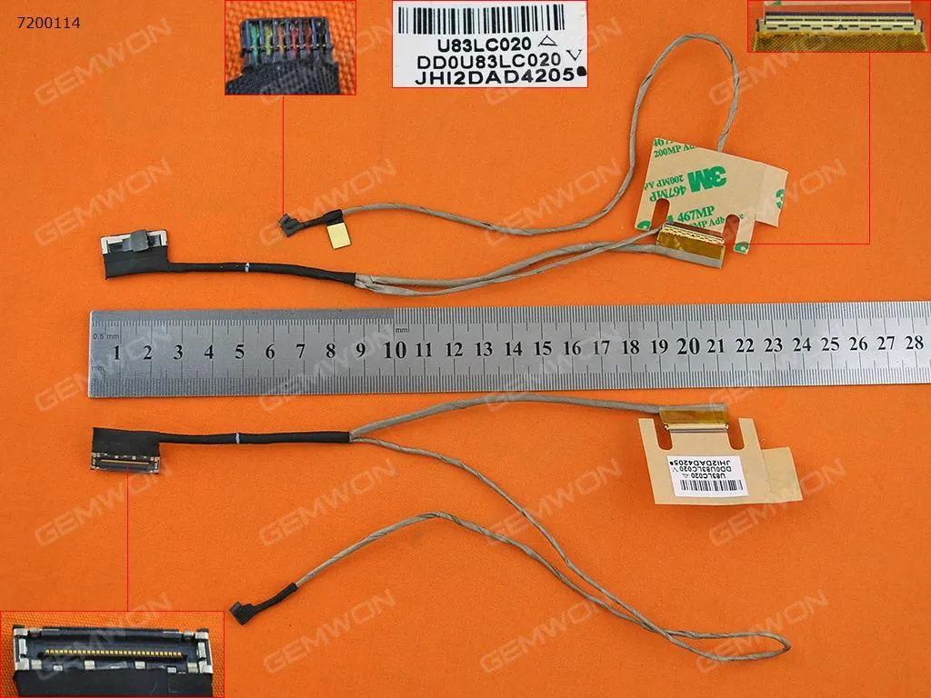 Picture of Laptop LCD/LED cable for HP Pavilion 14-N000 14-N056EA 14-N220LA 14-N（Without Touch）,ORG