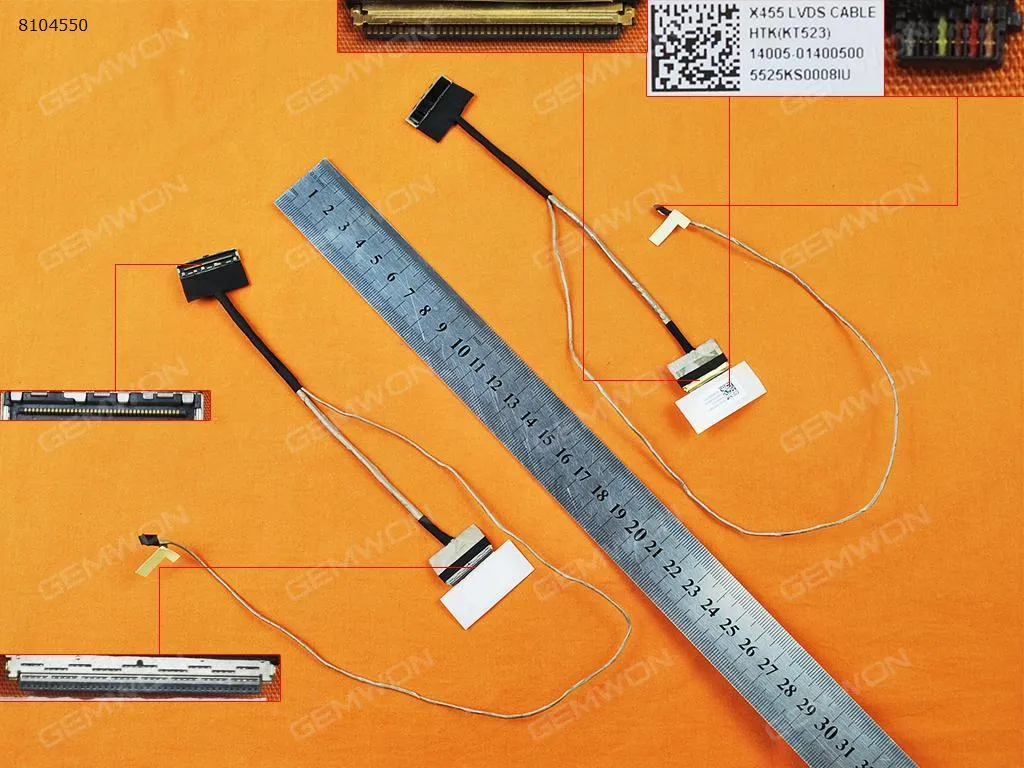 Picture of Laptop LCD/LED cable for ASUS X455 K455 A455 W419L Y483L A454 X454 K454 R455 40Pin,ORG
