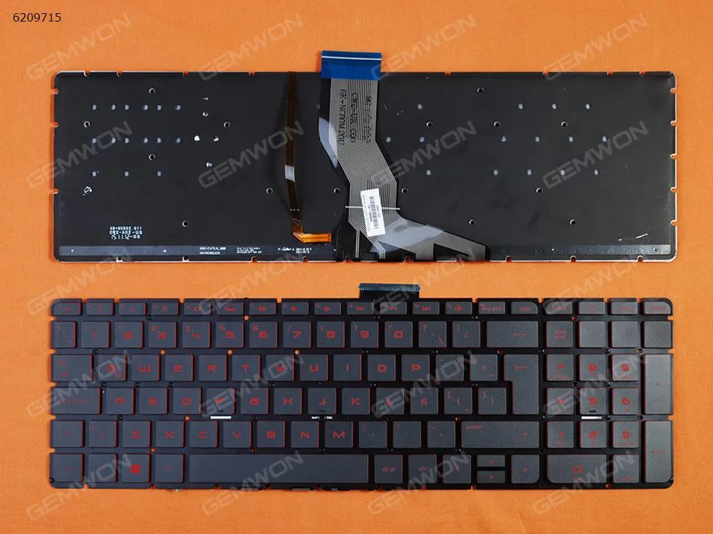 Picture of HP Pavilion 15-AB BLACK (Backlit,Without FRAME,Red Printing,Win8)