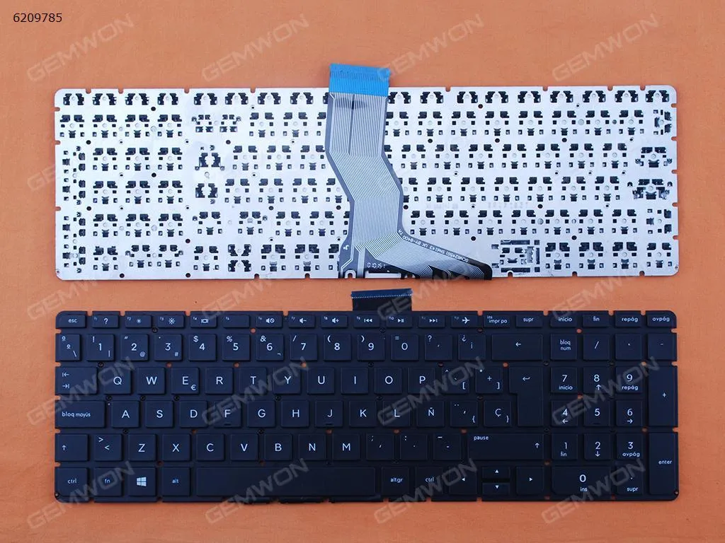 Picture of Laptop Spanish keyboard for HP Pavilion 15-AB BLACK (Without FRAME,Without Foil,Win8)