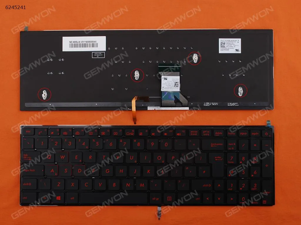 Picture of ASUS N501 Q501LA N541LA BLACK （Backlit，Win8 REN PRINTING）