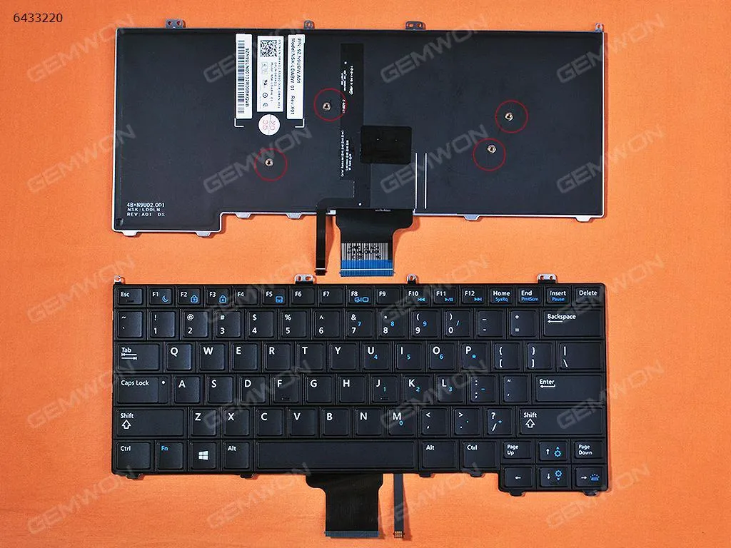 Picture of DELL Latitude E7440 E7420 E7240BLACK (Without Point stick,Backlit For Win8)