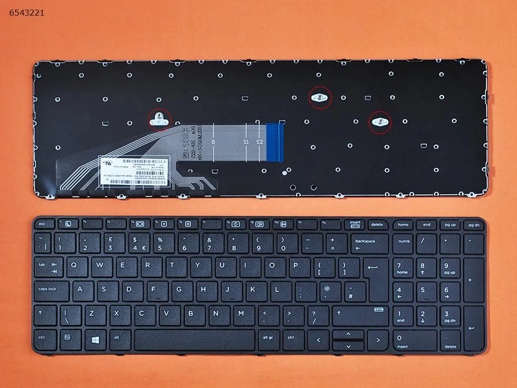 Picture of HP ProBook 450 G3 455 G3 470 G3 BLACK FRAME BLACK WIN8
