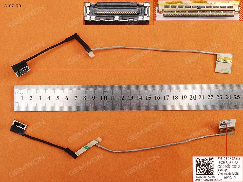 Picture of Lenovo IdeaPad Y700 Y700-15 Y700-17 Y700-15ACZ Motherboard Interface 20Pin,LCD Screen Interface 30Pin，ORG