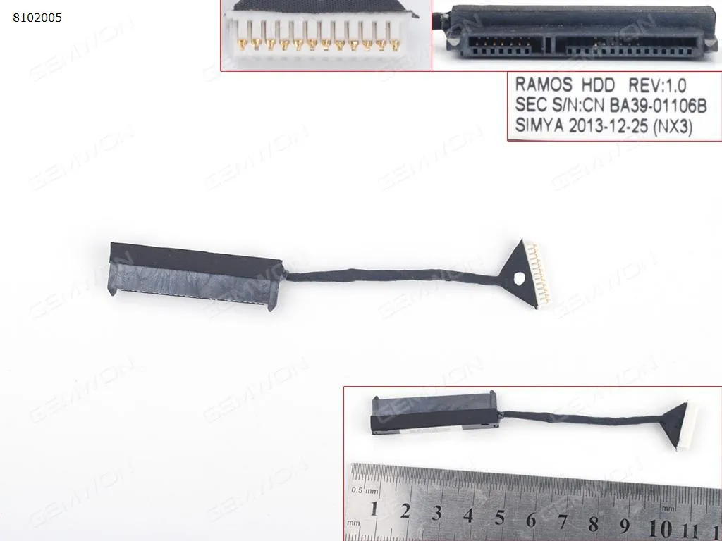 Picture of HDD SATA Cable For Samsung NP200A5B NP300V4A NP300V5A NP400B4B NP700G7A L=60mm