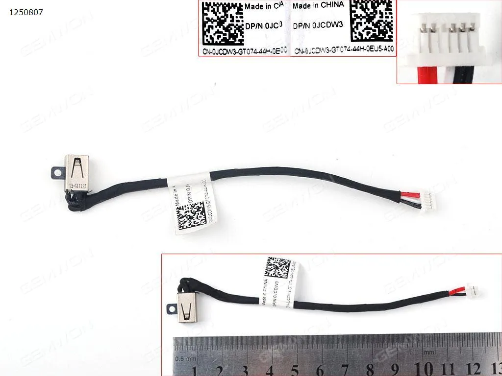 Picture of DELL Inspiron 11 3147 OJCDW3 DC JACK Power Socket Port Connector Harness Wire(with cable)
