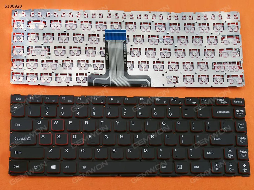 Picture of Lenovo Ideapad Y40-70 Y40-80 BLACK  win8 (Red side,without FRAME)