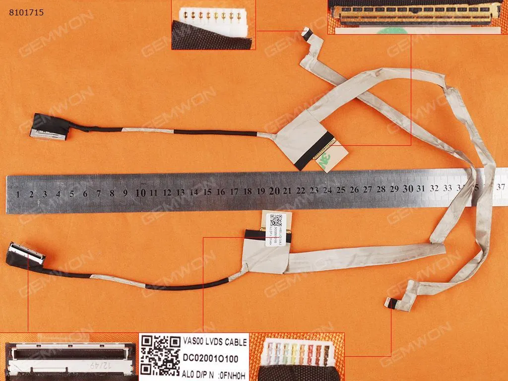 Picture of Laptop LCD/LED cable for DELL Alienware 17 R1 M17X R5 R6 P18E 17X，OEM