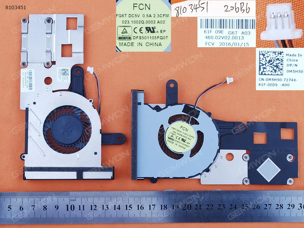 Picture of DELL Inspiron 14 3451 3452 15 3551 3552(Heatsink)