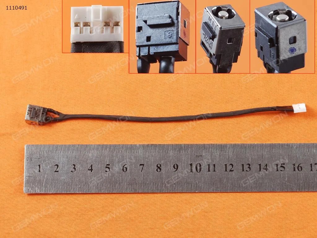 Picture of LENOVO IdeaPad B470G B470E B475 B475E Z575 Z570 Z570-1024AYUZ570-1024AXU Z575 1299-22U Z570 1024-DCU 1024-DHU 1024-DEU Z570-1024 series 1024-AFU 1024-ALU DC Power Jack Cable Connector(cable length:16.5cm approx)