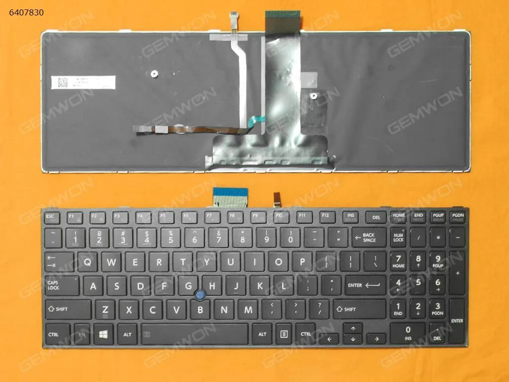 Picture of Toshiba Satellite Pro R50-C Tecra A50-C Z50-C A50-C1510 A50-C1520 BLACK FRAME GLOSSY (With point stick,Backlit,WIN8)
