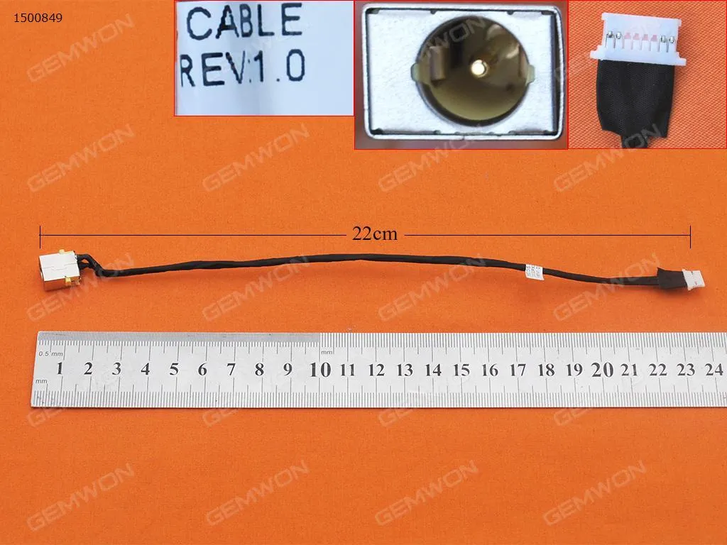Picture of ACER ASPIRE E1-522 dc jack power socket port  charge connecteur de cable 22cm