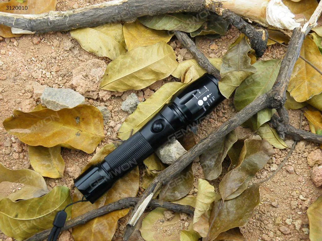 Picture of Night line super bright X7 telescopic zoom super light T6 flashlight car with survival LED light flashlight