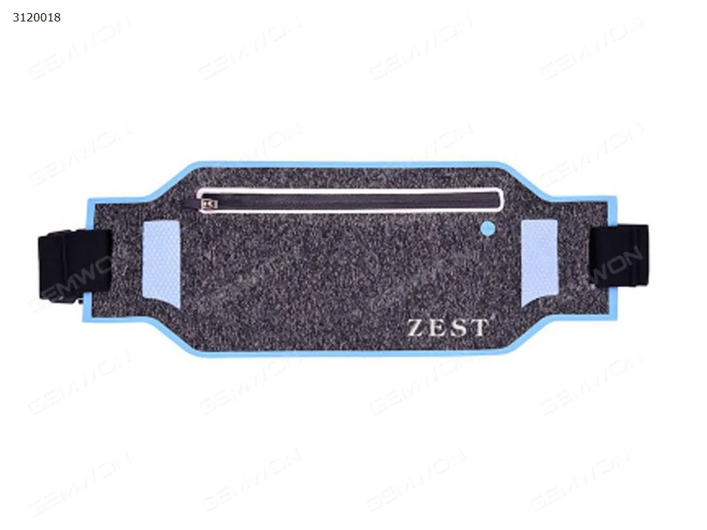 Picture of Pocket the best sports belt sports phone bag waterproof reflective zipper pocket headphone hole ultra-thin large-capacity sports belt men and women apply blue
