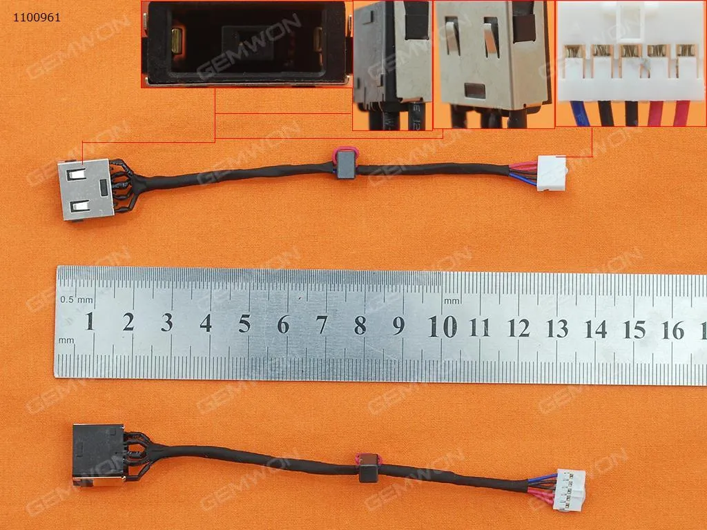 Picture of DC Power Jack Lenovo B50-45 UMA Square Tip （with cable：13cm）