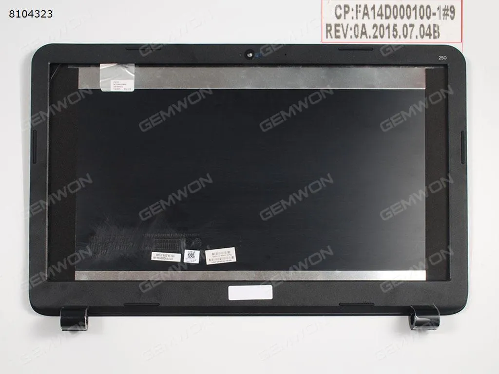 Picture of New HP 245 250 255 256 G3 15-g Series Black Lcd Back Rear Lid Cover & bezel  749641-001