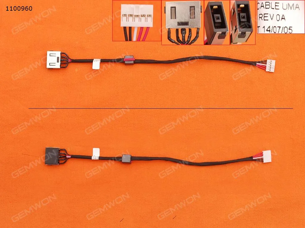 Picture of DC POWER JACK HARNESS PLUG IN CABLE LENOVO IDEAPAD G50-70 80 85 90 DC30100LE00(with cable：20cm)