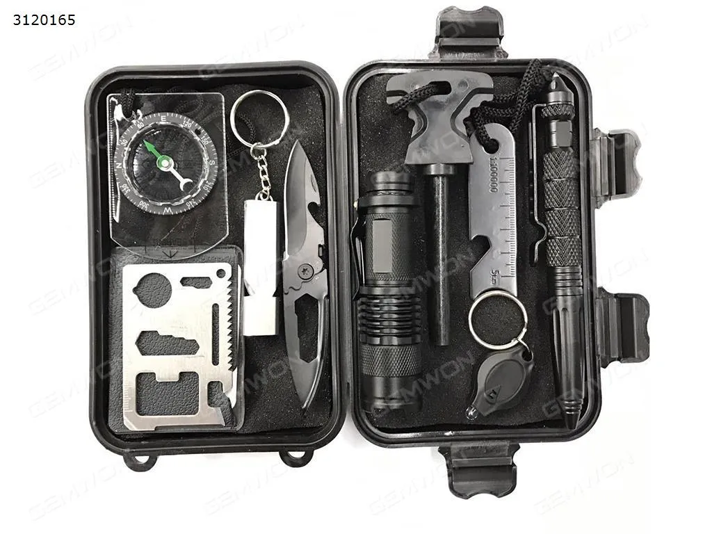 Picture of Outdoor Multi-fonction SOS Equipment，Adventure Fist-aid Survival Tool，Whole Set