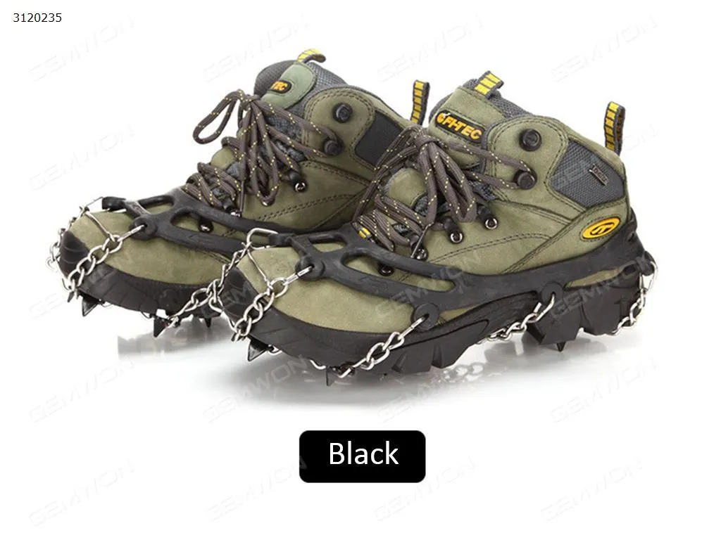Picture of Outdoor Concave-convex Skid Resistance TrekkingShoes Addition，8 Gears Ice Nail,Black