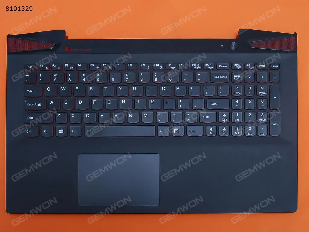 Picture of Lenovo Ideapad Y50-70 Touch Series 15.6 palmres with US Backlit Keyboard case Upper cover BLACK （with touchpad）