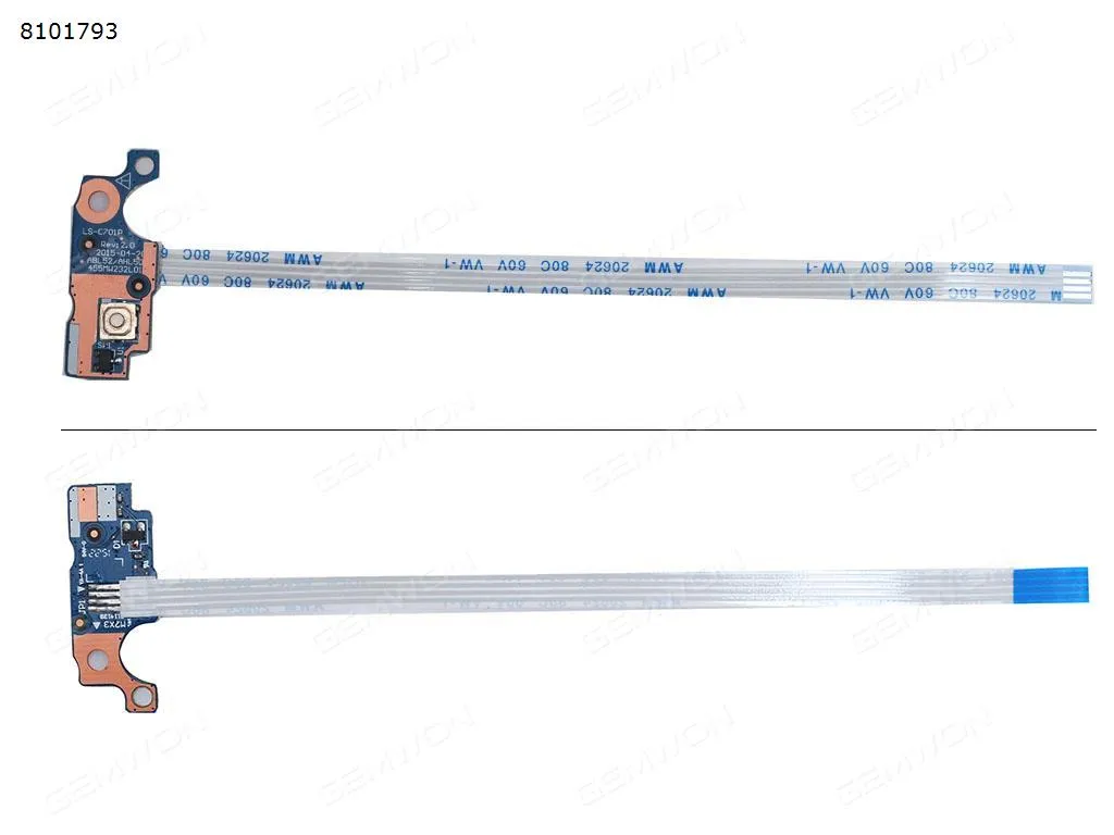 Picture of Power Button Board With Cable For HP 15-A 15-AC 15-AY 15-AF 250 G4 255 G4 TPN-C125