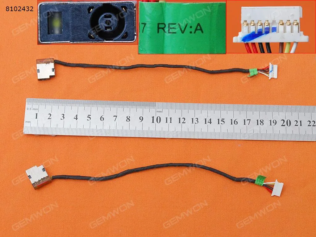 Picture of DC Jack HP Pavilion 15-AB Series, 15S-DU 250 G8 255 G8 Cable 18.5cm 806746-001 799749-F17