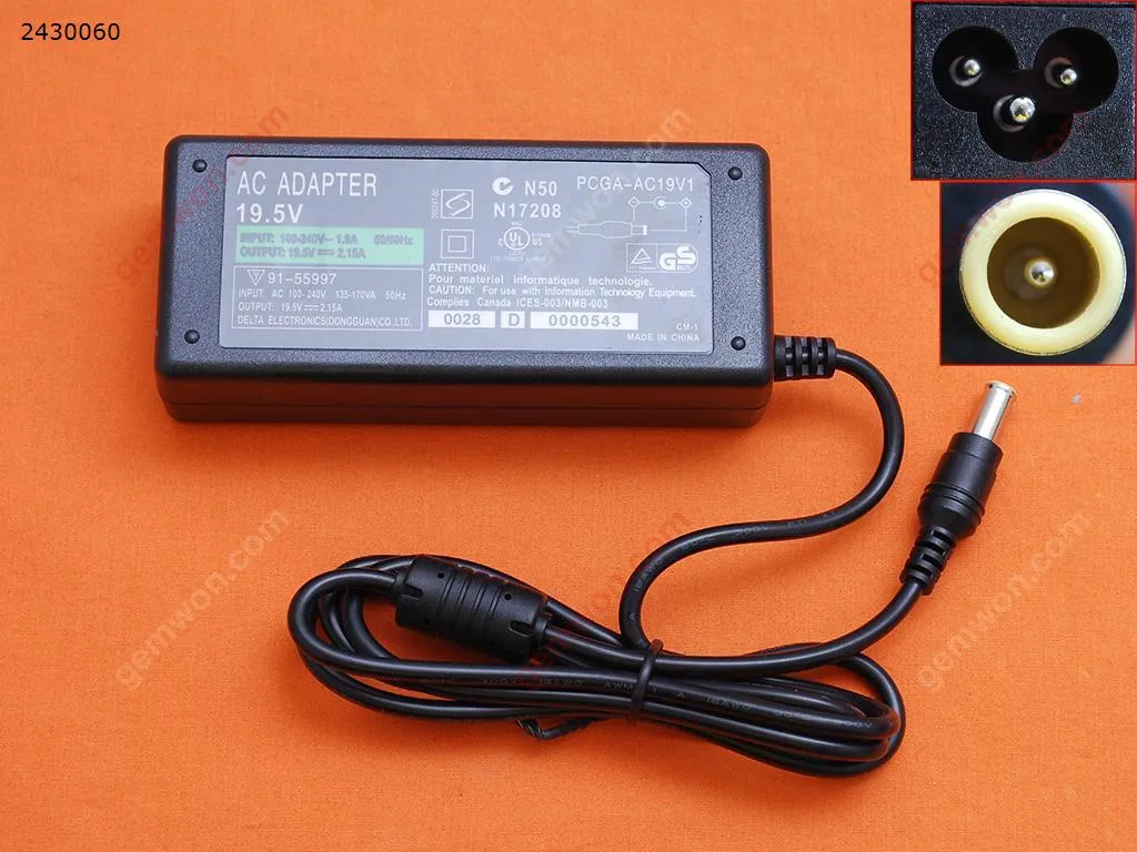 Picture of SONY 19.5V 2.15A Φ6.5*1.4*4.4mm 42W（High Copy）