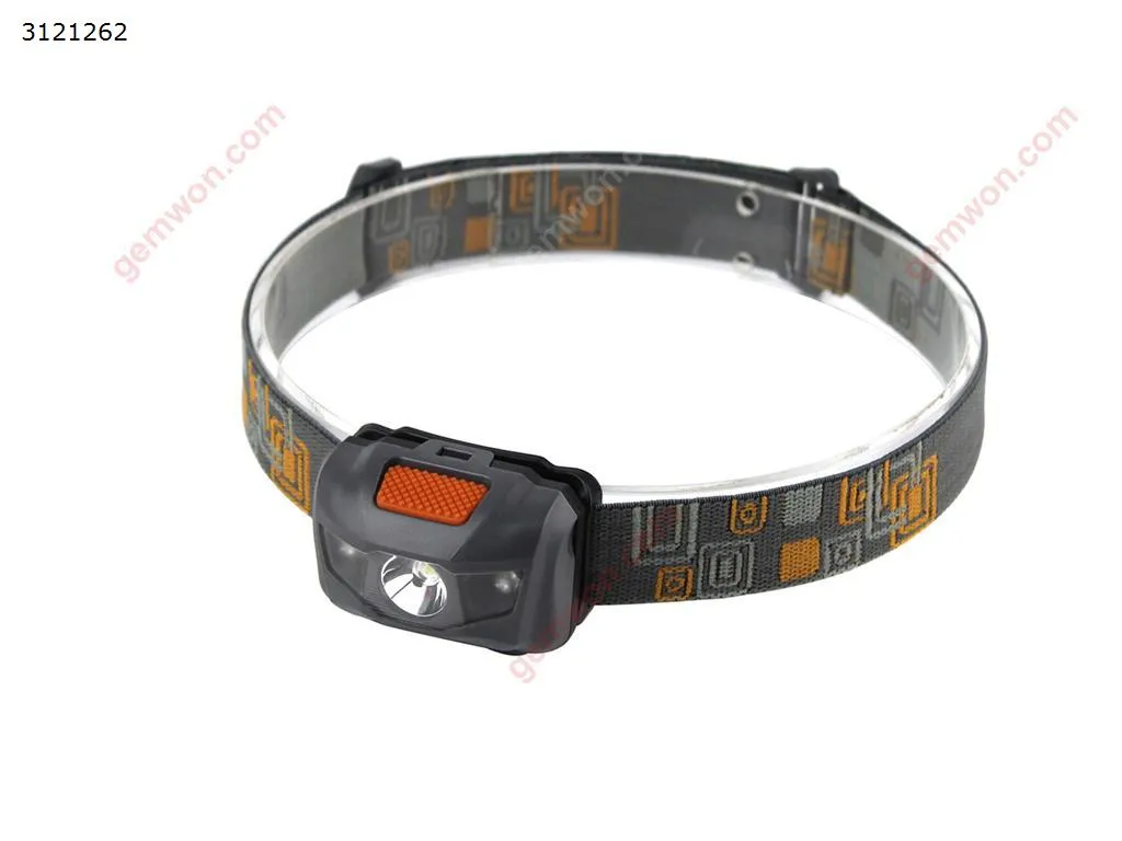 Picture of MINI LED 4 Modes High power 300LM Headlight Head Torch Headlamp Red Light Head Lamp Lantern For Hunting Fishing Flashlamp (Gray)