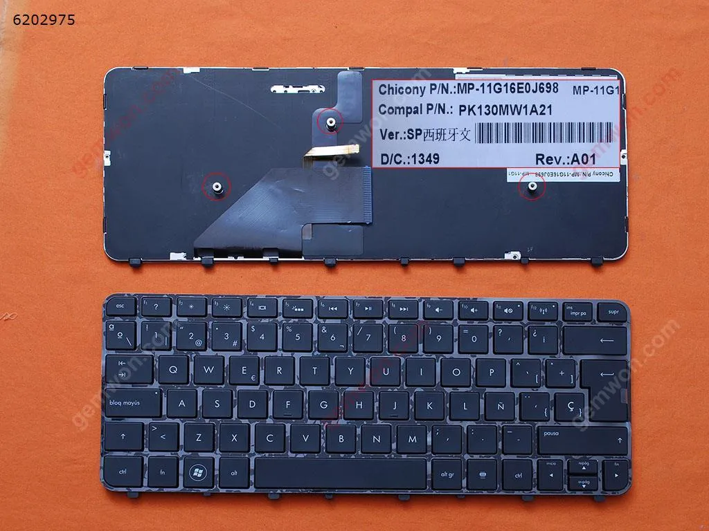 Picture of HP Folio 13 13-1000 13-2000 GLOSSY FRAME BLACK (Backlit)