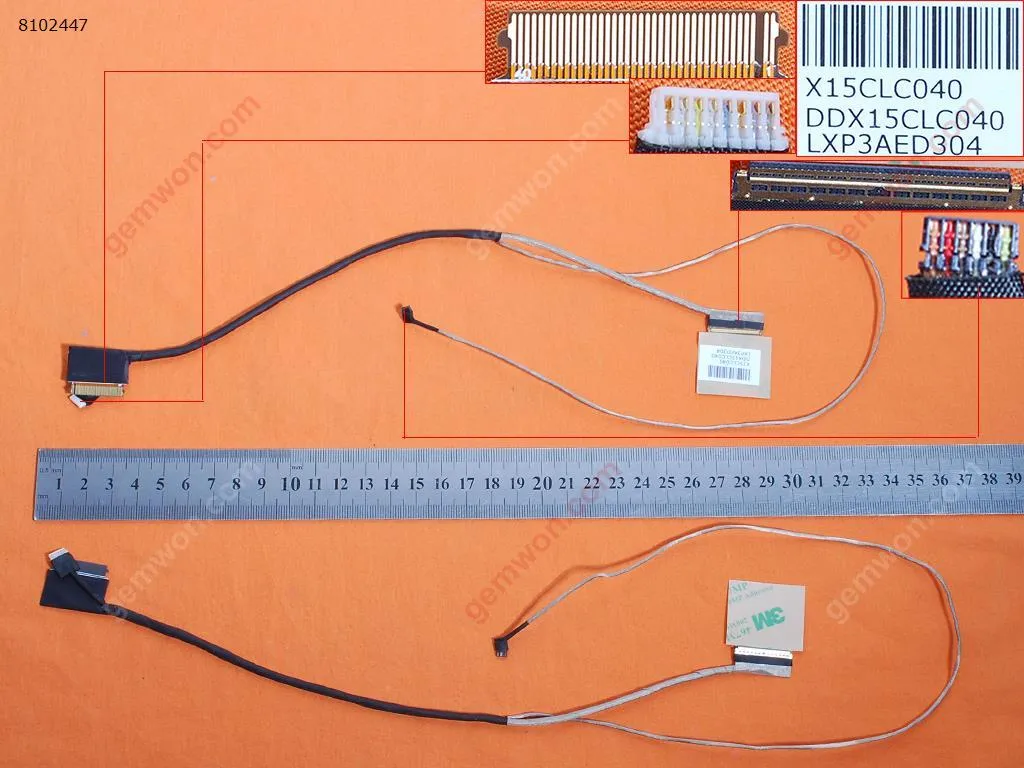 Picture of Laptop LCD/LED cable for HP Pavilion 15-AB 15-AB121DX 15-AB065TX 40pin(With Touch)，ORG
