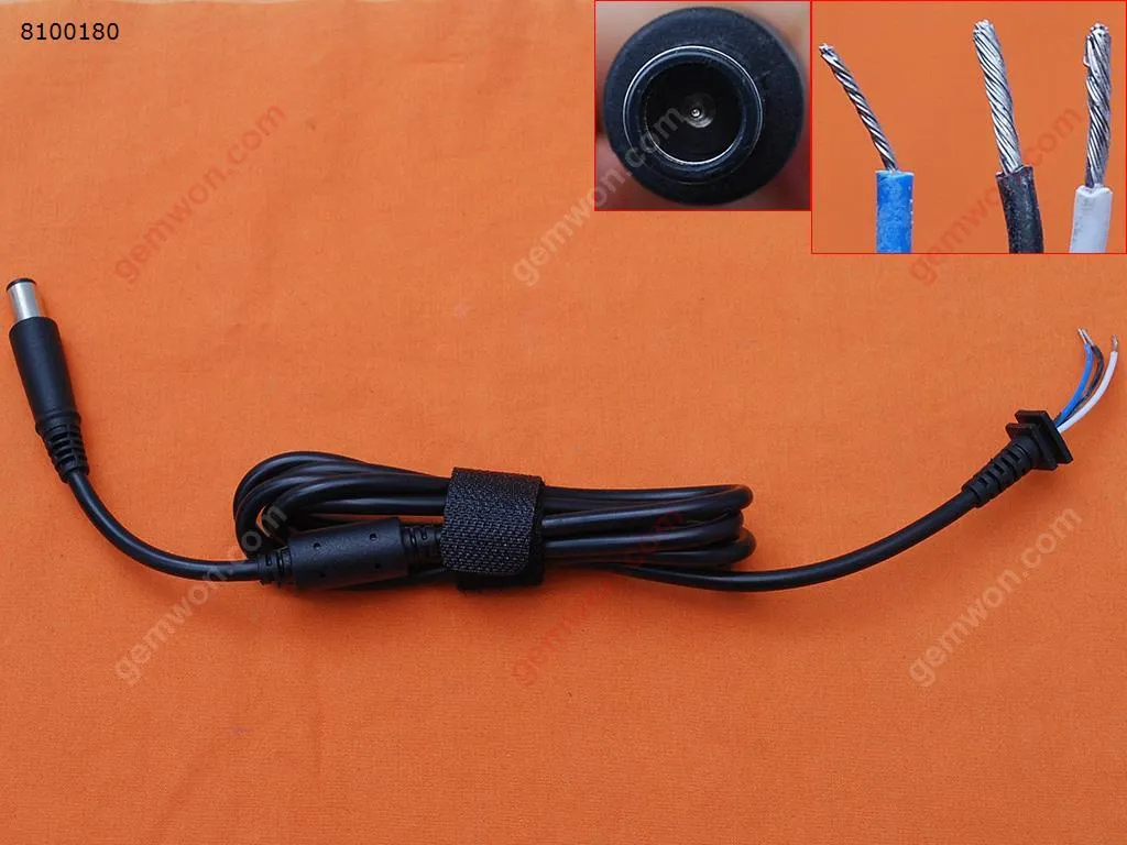 Picture of DELL 7.5x0.7x5.5mm DC Cords,0.6㎡ 1.5M,With Pin,Material: Copper,(Good Quality)