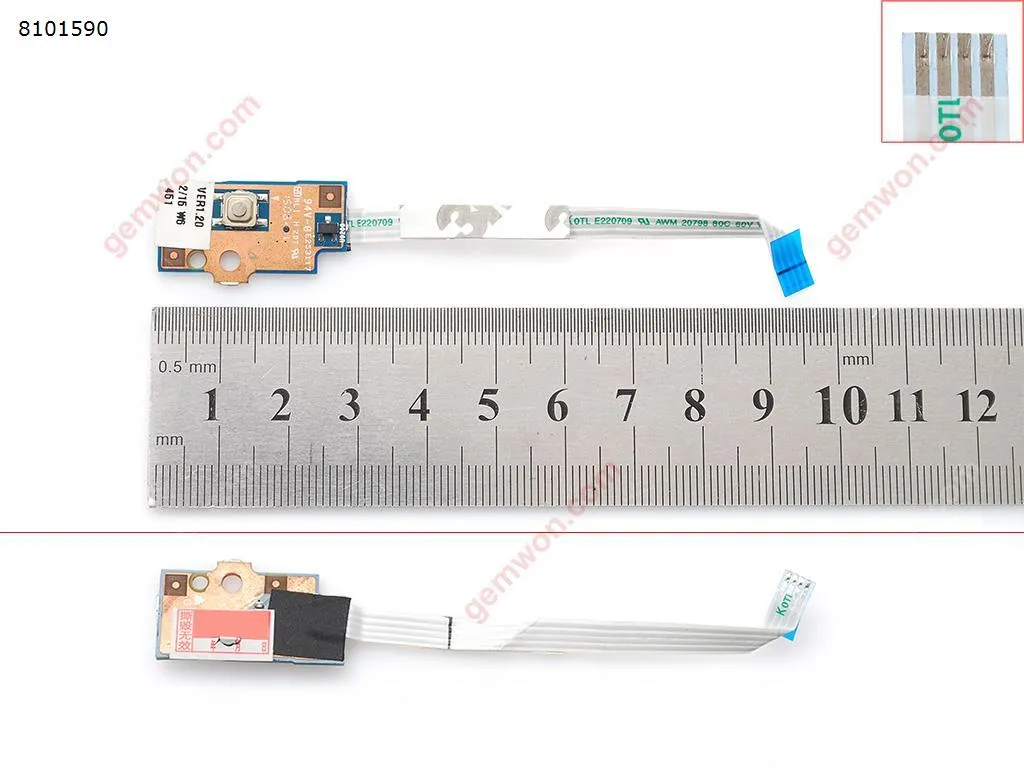 Picture of Power Button Board With Cable For HP 14-AF 14-AC 14-AN 14-AM 14-AY.