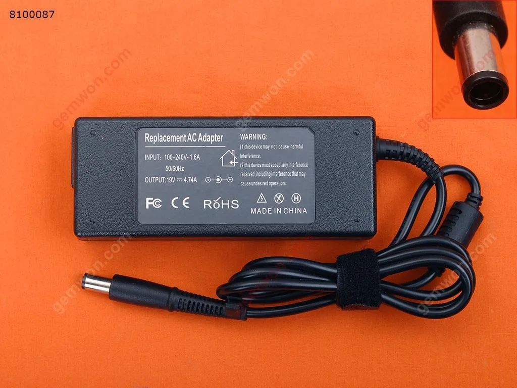Picture of HP 19V 4.74A 90W Φ7.4*0.7*5.0mm (High Copy)