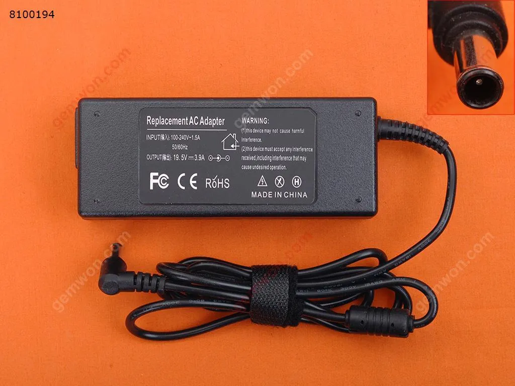 Picture of Sony 19.5V 3.9A Φ6.0*4.4mm(High Copy)
