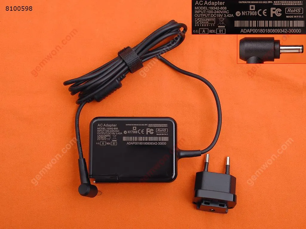 Picture of ASUS 19V 3.42AΦ4.0*1.35MM 65W（Wall Charger Portable Power Adapter）Plug：EU