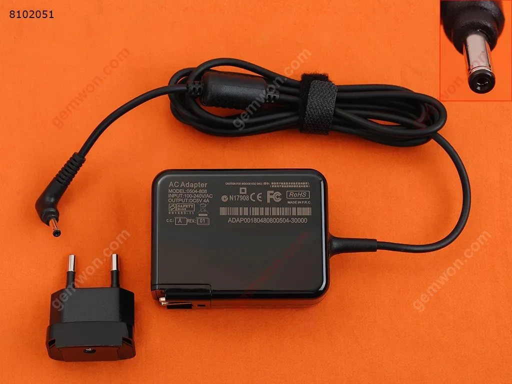 Picture of LENOVO 5V4A 20W ideapad 100S-11IBY MIIX 310-10（Wall Charger Portable Power Adapter）Plug：EU