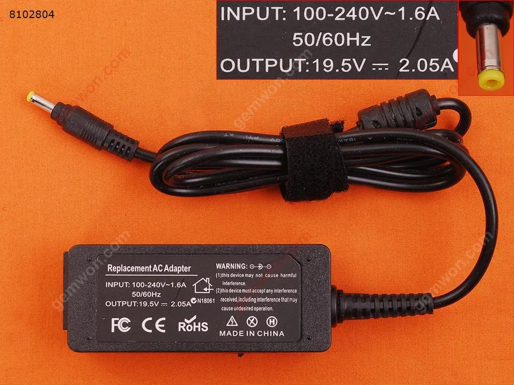 Picture of HP 19.5V 2.05A 40W Φ4.0*1.7mm(High Copy)