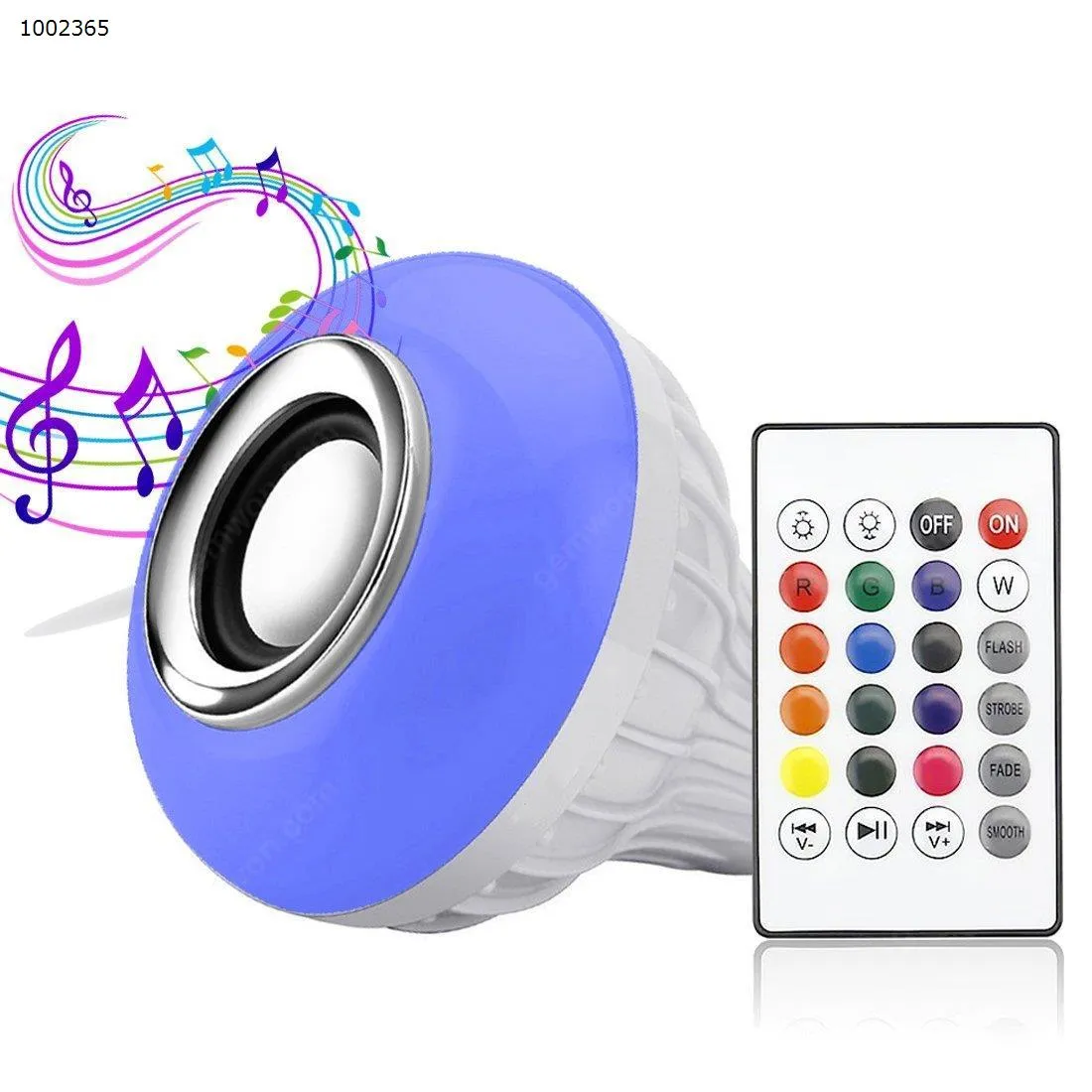 Picture of LED Music Light Bulb, E27 led light bulb with Bluetooth Speaker RGB Changing Color Lamp Built-in Audio Speaker with Remote Control for Home, Bedroom, Living Room, Party Decoration