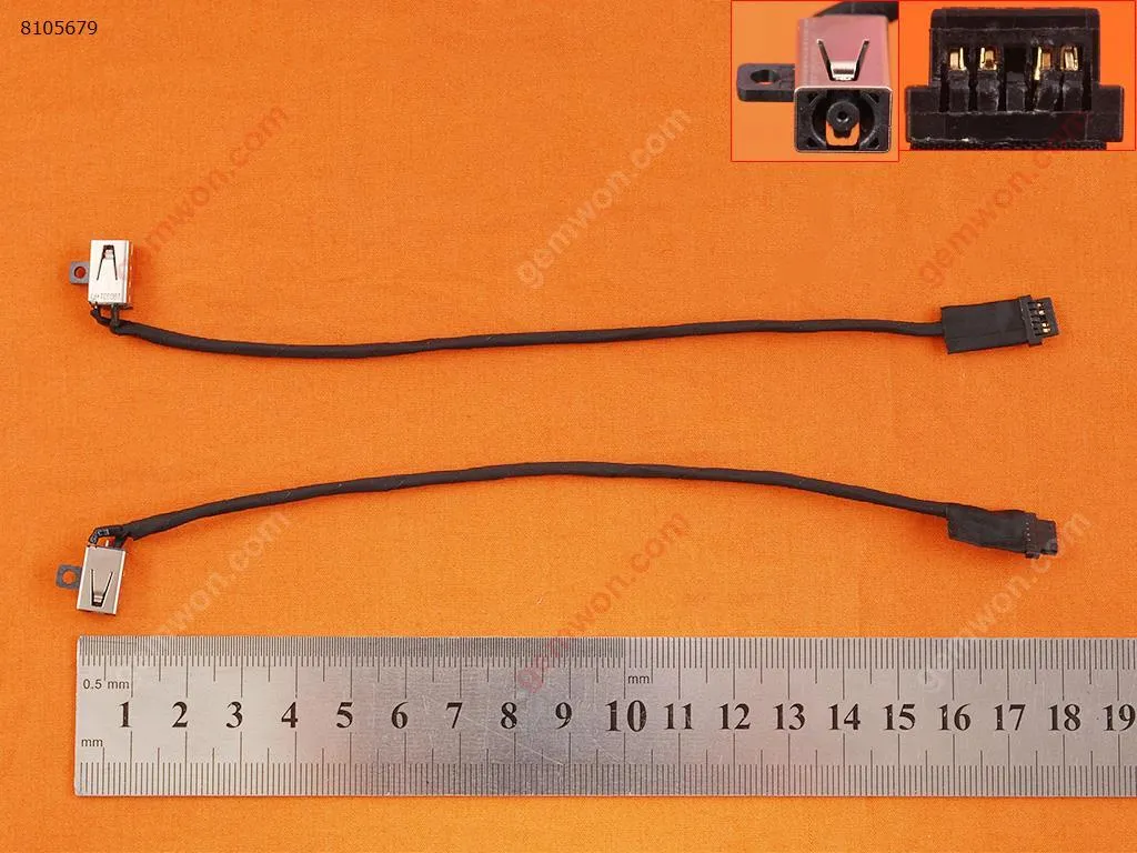 Picture of Laptop DC Jack with cable. Partnumber 920842-001. Compatible with HP Chromebook 11 G5 EE Laptop 918169-YD1